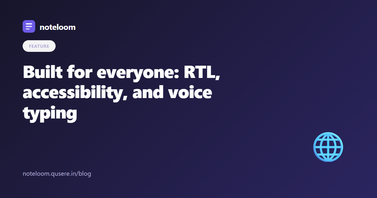 Accessible React editor features: RTL, keyboard menus, and voice typing