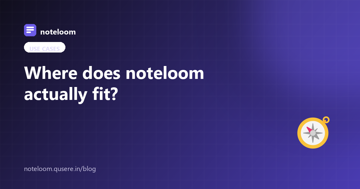 Where noteloom fits: four real React editor examples